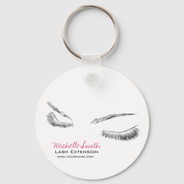 Porte-clés Beaux yeux Longues cils Lash Extension (Recto)