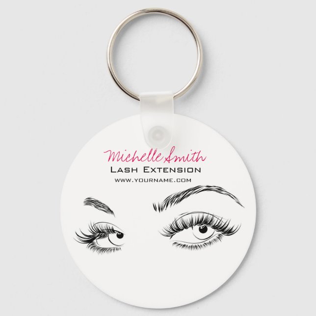 Porte-clés Beaux yeux Longues cils Lash Extension (Recto)