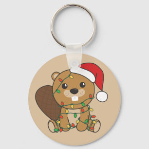 Porte-clés Beaver Animaux d'hiver Beaver Porte - clé