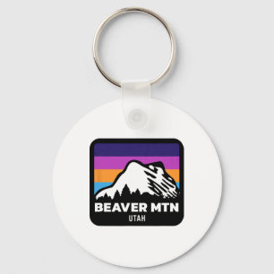 Porte-clés Beaver Mountain Utah Ski Snowboard Famille Sk