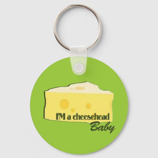Porte-clés bébé à tête de fromage (Recto)