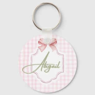 Porte-clés Bébé Abigail Personnalisé Fille Nursery Bow&En vic