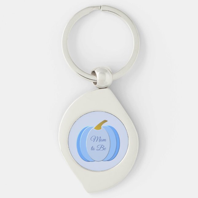 Porte-clés Bébé bleu mignon garçon Citrouille Personnalisé Ma (Devant)