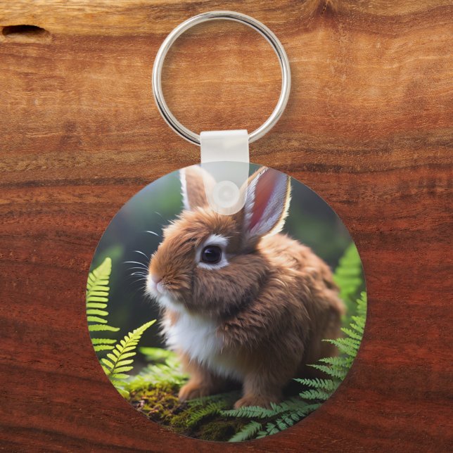 Porte-clés Bébé Brown nain lapin, Clavier (Verso)