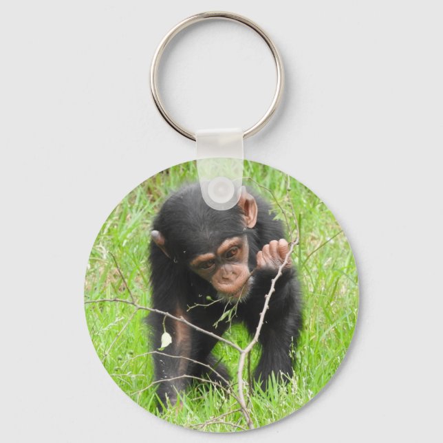 Porte-clés Bébé Chimp Clé anneau (Recto)