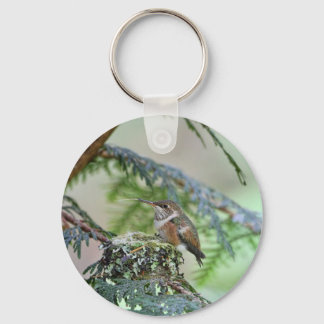Porte-clés Bébé Colibri Sticking Out Sa Langue