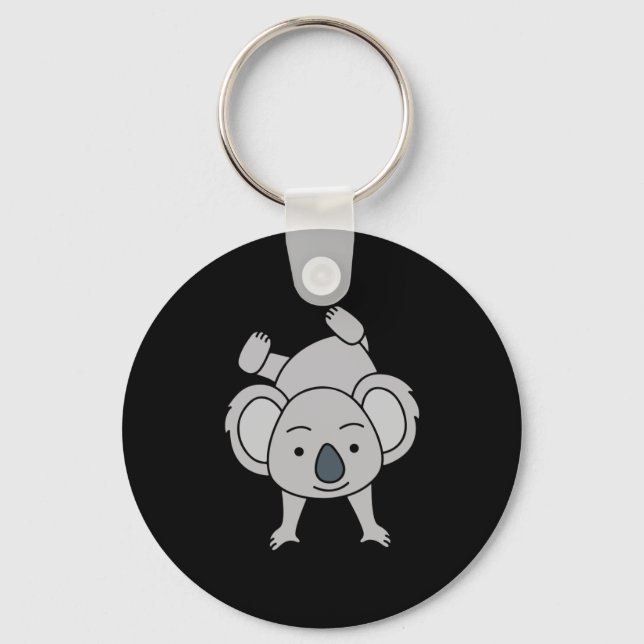 Porte-clés Bébé Cute Koala Avec Un Sourire Faisant Un Poignet (Recto)