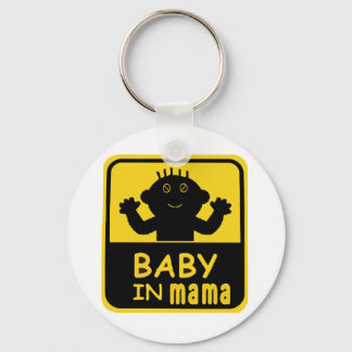 Porte-clés bébé dans maman
