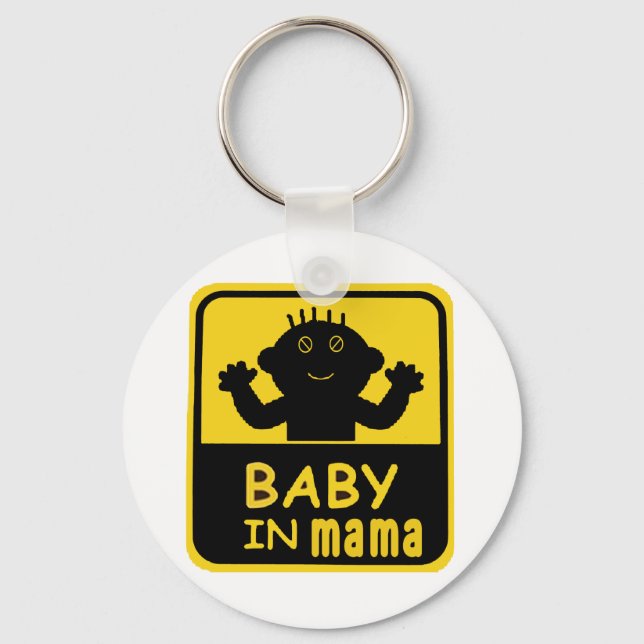 Porte-clés bébé dans maman (Recto)