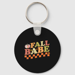 Porte-clés Bébé d'automne Citrouille Automne Feuilles Saisonn