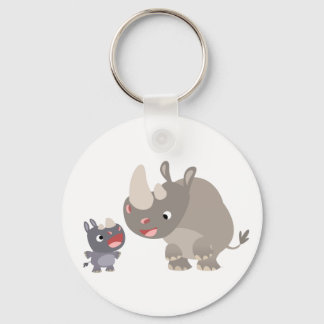 Porte-clés Bébé et Porte - clé Big Rhino Cartoon