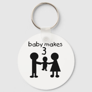Porte-clés Bébé Fait Trois