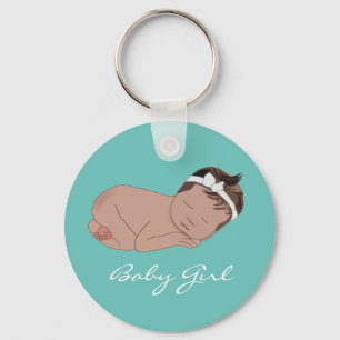 Porte-clés Bébé Fille Baby Shower Nouveau Bébé