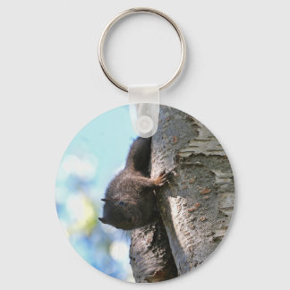 Porte-clés Bébé mignon écureuil noir