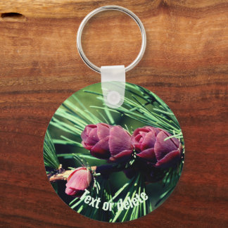 Porte-clés Bébé Pine Cônes Nature Personnalisée