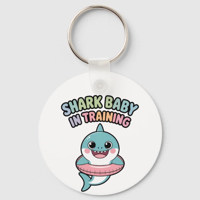 Porte-clés Bébé requin en formation | Enfants (Recto)