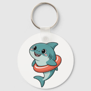 Porte-clés Bébé Requin Mignon Avec Flotteur Enfants