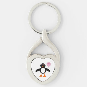 Porte-clés Bébé rose mignonne fille Porte - clé de pingouin