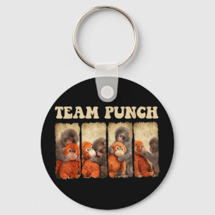 Porte-clés Bébé singe mignon Équipe de punch Ami Amateur d'an