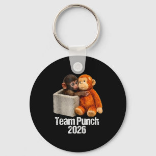 Porte-clés Bébé singe mignon équipe de singes punch 2026 zoo