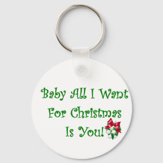 Porte-clés Bébé Tout Ce Que Je Veux Pour Noël Est Toi
