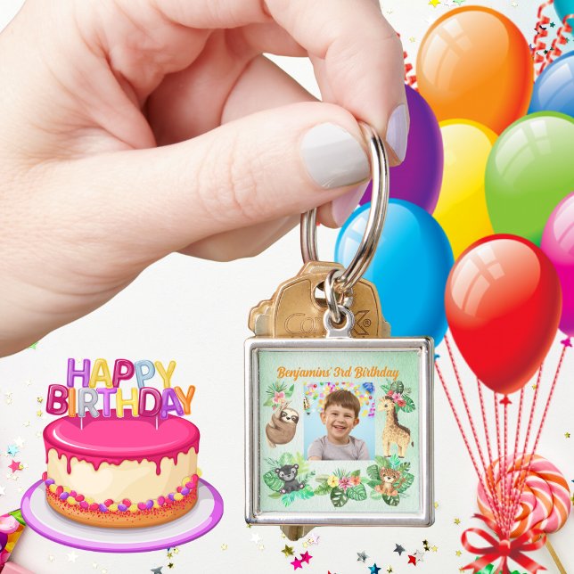 Porte-clés Bébé tropical Animaux Porte - clé Anniversaire de  (Créateur téléchargé)