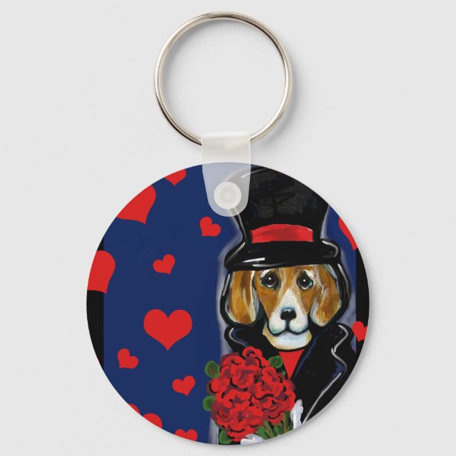 PORTE-CLÉS BÉBÉ VALENTIN BEAGLE (Recto)