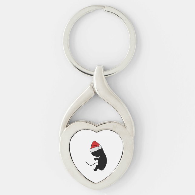 Porte-clés Bébé X-Mas Maternité de Noël (trois couleurs) (Devant)
