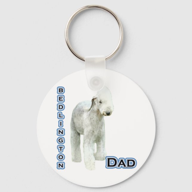 Porte-clés Bedlington Terrier Papa 4 - Porte - clé (Recto)