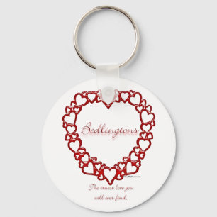 Porte-clés Bedlington Terrier Véritable Amour - Porte - clé