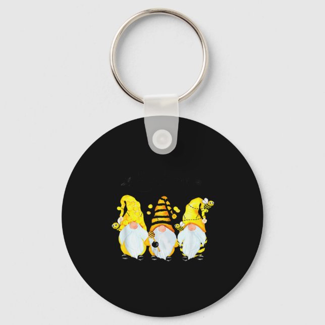 Porte-clés Bee Happy Bee Gnome Spring  (Recto)