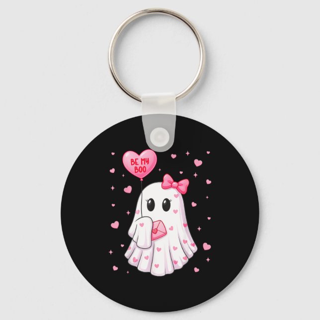 Porte-clés Bee My Boo Heart Boo Ghost Valentine Outfit Women  (Recto)