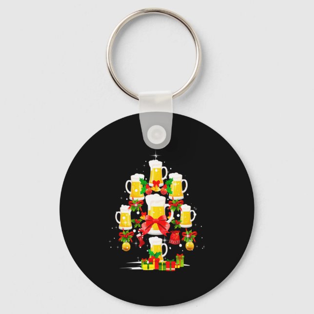 Porte-clés Beer Christmas Tree Xmas Pajama Ornament Decor  (Recto)