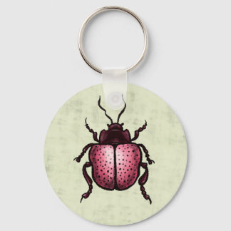 Porte-clés Beetle Rose Cute Bute Art - Insect Lover