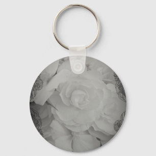 Porte-clés Bégonie blanche