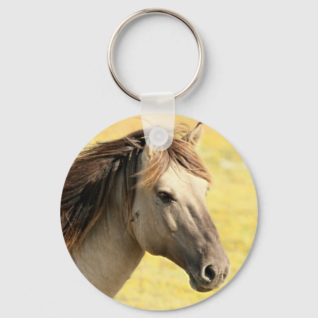 Porte-clés Beige Horse Profile (Recto)