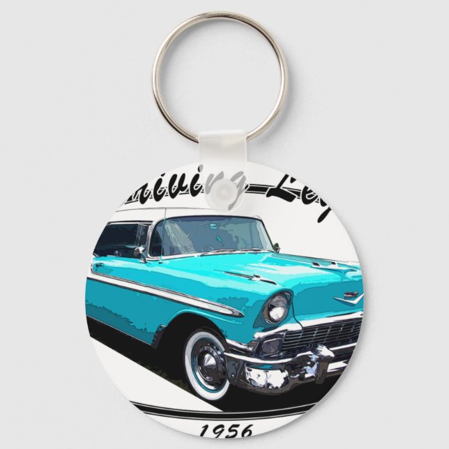 PORTE-CLÉS BEL AIR BLUE 1956 (Recto)
