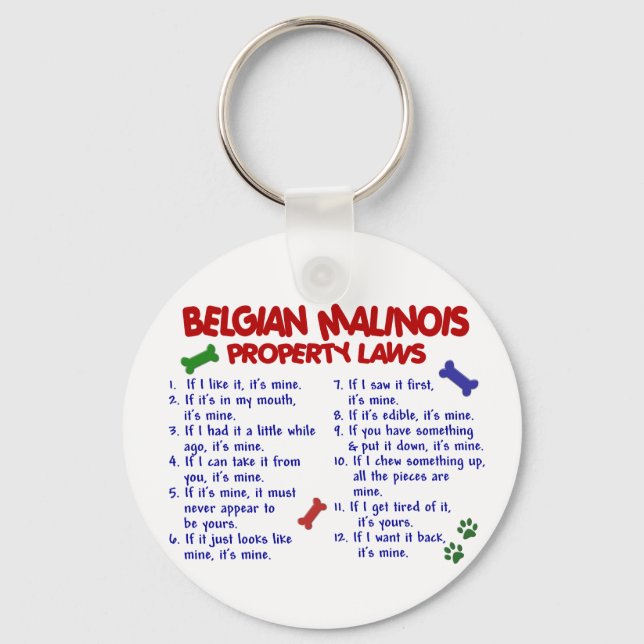 PORTE-CLÉS BELGE MALINOIS PL2 (Recto)