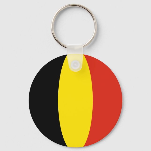Porte-clés Belgique Porte - clé du drapeau Fisheye (Recto)