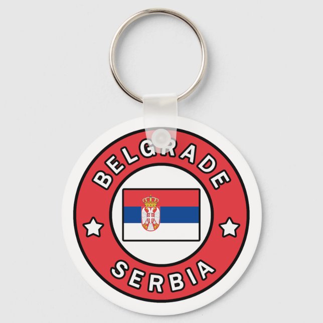 Porte-clés Belgrade Serbie (Recto)