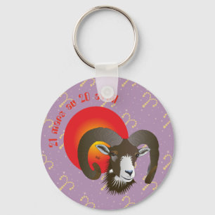 Porte-clés Bélier 21 mars au 20 avril Porte-chiffres