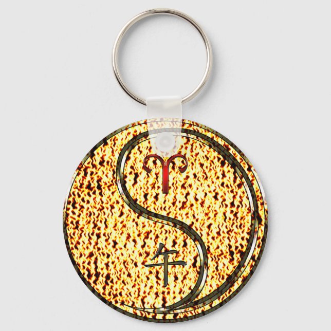 Porte-clés Bélier et Cheval du Feu (Recto)