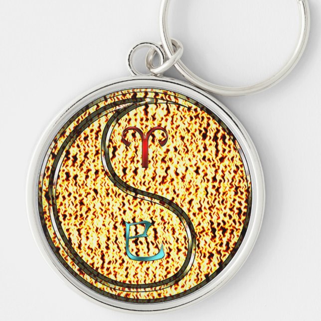 Porte-clés Bélier et serpent à feu (Devant)