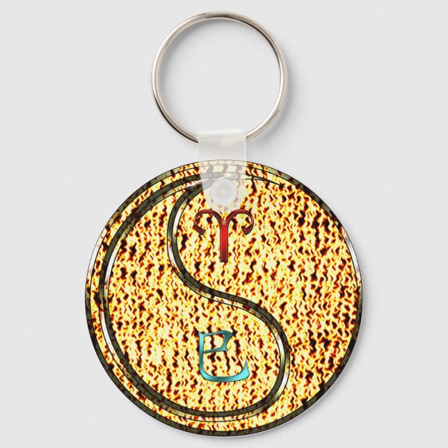 Porte-clés Bélier et serpent à feu (Recto)