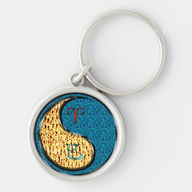 Porte-clés Bélier et Serpent d'eau (Devant)