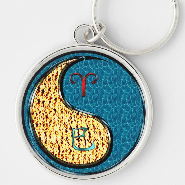 Porte-clés Bélier et Serpent d'eau (Devant)