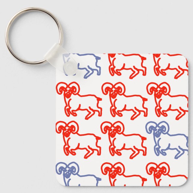 Porte-clés Bélier – Zodiaque Simple Moderne (Recto)