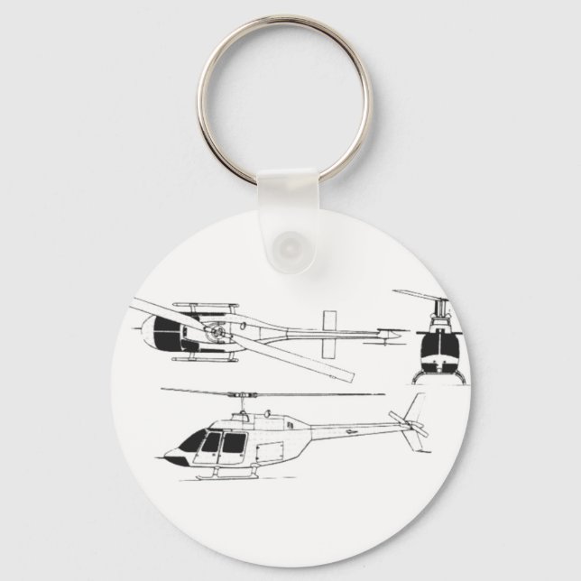 Porte-clés Bell Jet Ranger / TH- (Recto)
