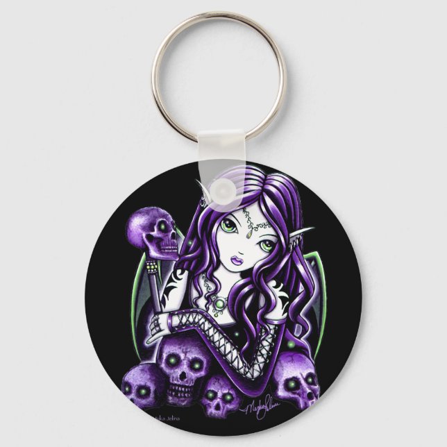 Porte-clés Belladonna Purple Skull Fairy Porte - clé (Recto)