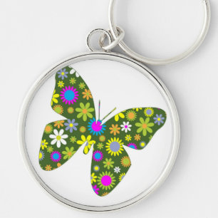 Porte-clés Belle Aile Papillon Aziza Fleur de Whimsy